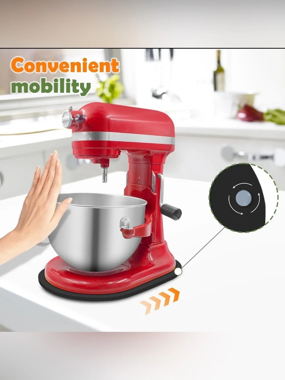 KitchenAid Black Slider Board For Standing Countertop Mixer 5-8qt
